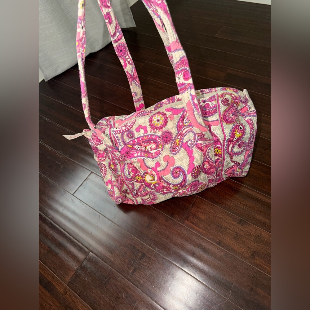 Vera Bradley Pink Paisley Quilted Tote